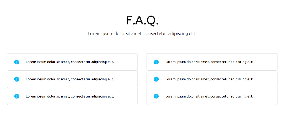 The FAQ Section