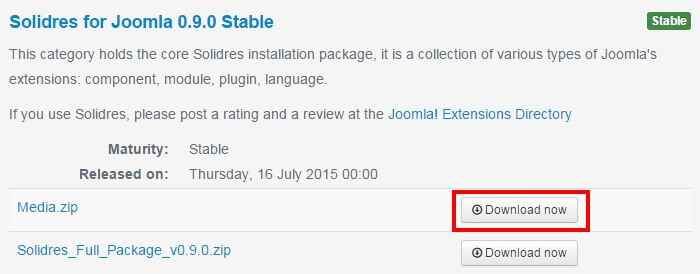 downloading media for the solidres joomla extension