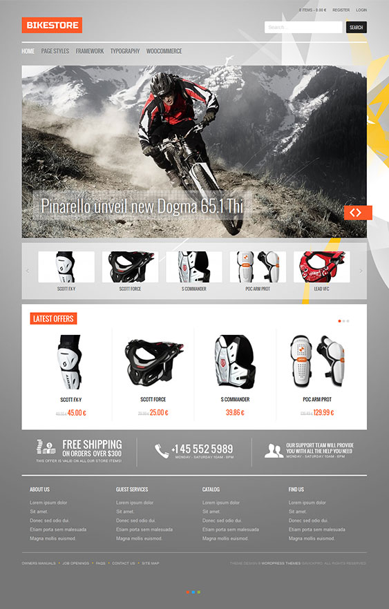 Bike Store - Sport eCommerce WordPress Theme