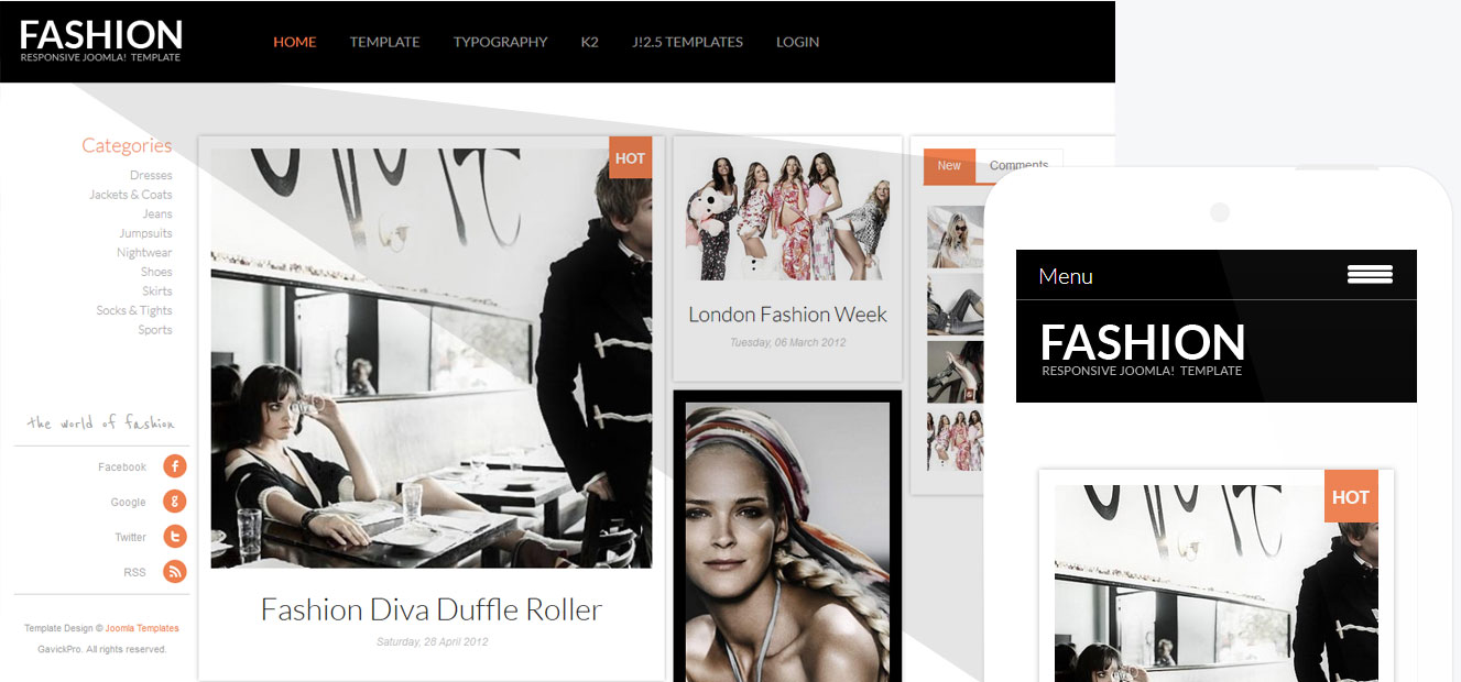 Fashion - Best Responsive Joomla Template