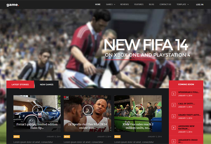 Best Game Joomla Template Best Game Joomla Template