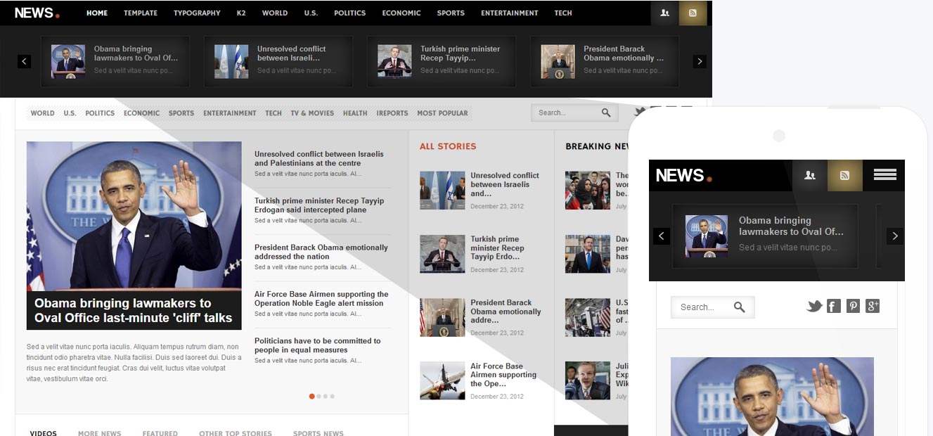 NEWS - Joomla! Magazine / News Template