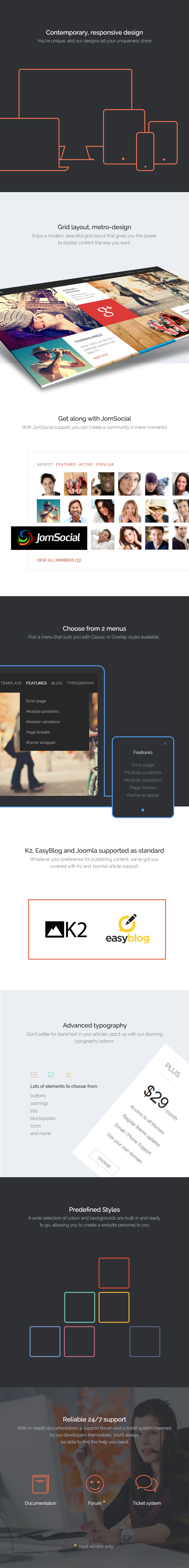 M-Social Joomla Theme from GavickPro