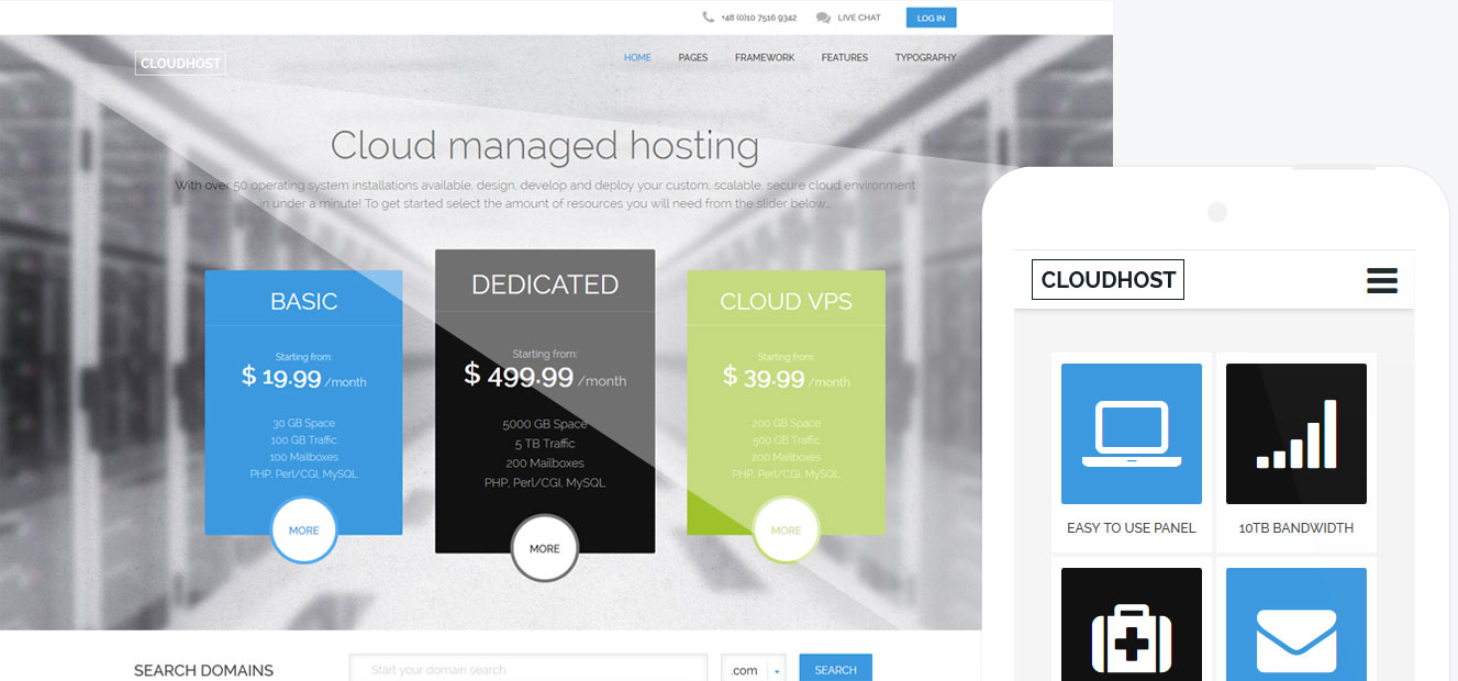 CloudHost - Best Hosting WordPress Theme