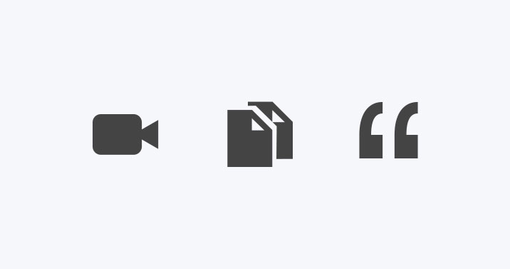 Post formats in blog WordPress Post formats in blog WordPress