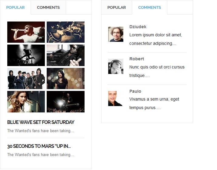 WordPress Tabs Widget WordPress Tabs Widget