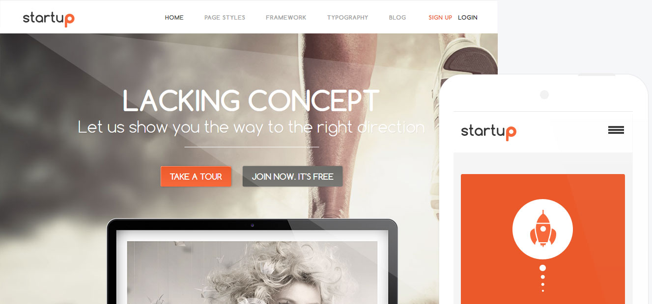 Startup - WordPress Theme for Business / Portfolio Websites