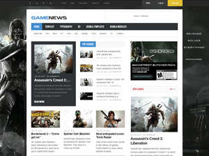 Game News - Game portal Joomla template