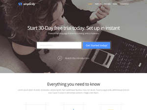 Simplicity -  Business WordPress Theme for Startup
