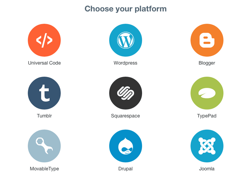 Disqus - choose Joomla platform configuration screen