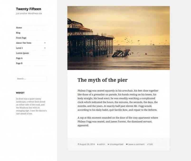 Twenty Fifteen WordPress Theme