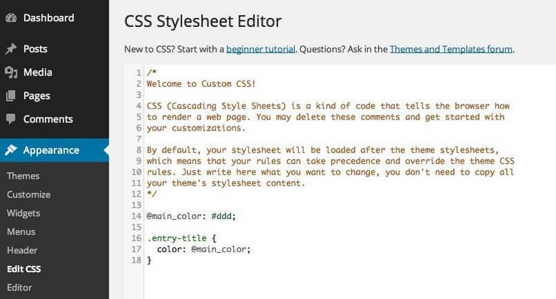 JP Custom CSS plugin