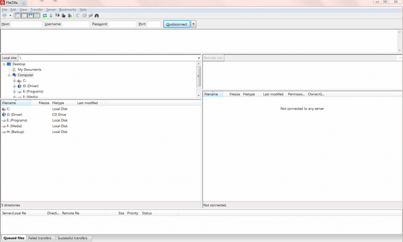 filezilla-main-screen