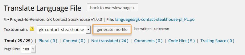 Generate Mo file