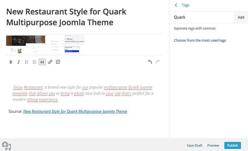 WordPress PressThis feature