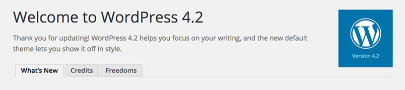 WordPress 4.2 is coming!