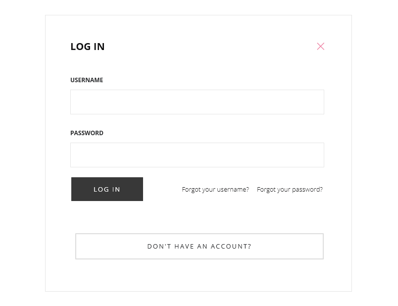 Quark Login popup