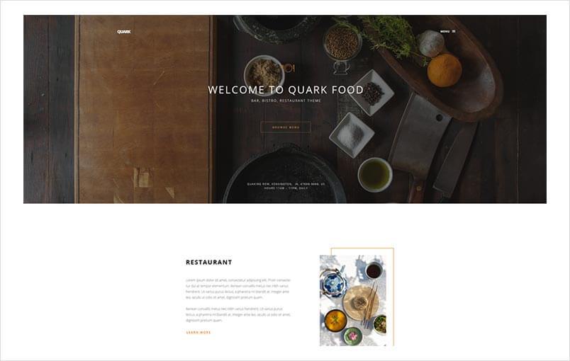 Restaurant Style for Quark Template