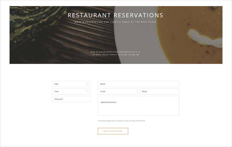 Quark theme reservation system