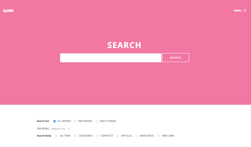 Search page