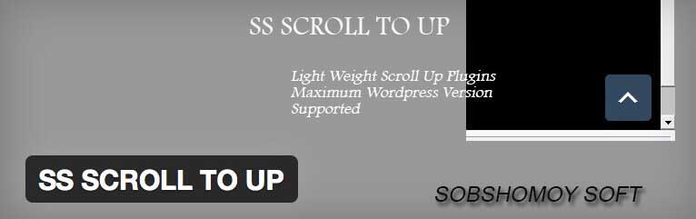 SS Scroll to up wordpress plugin