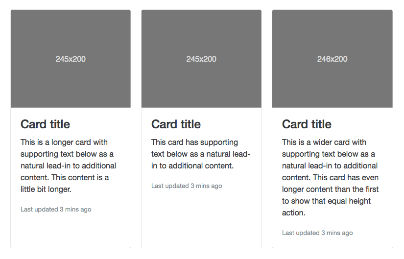 Bootstrap cards