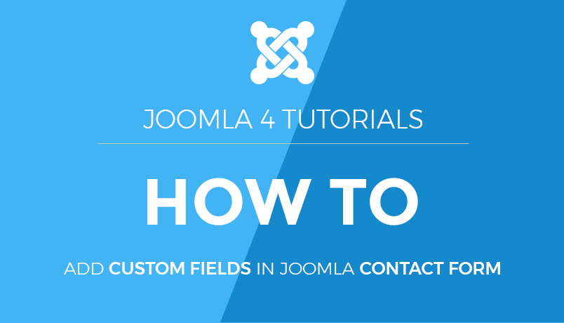 custom fields in Joomla 4 contact form