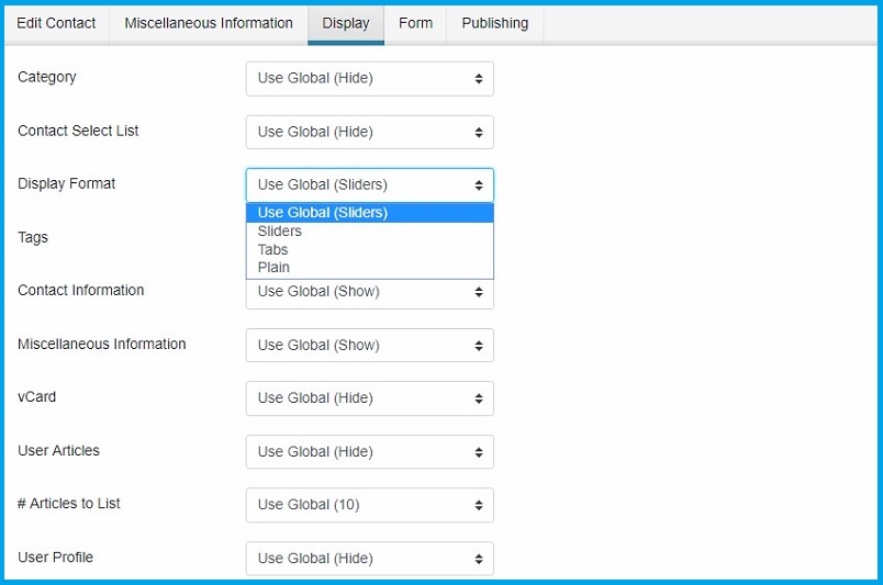 Joomla 4 contact form