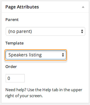 Base speaker page