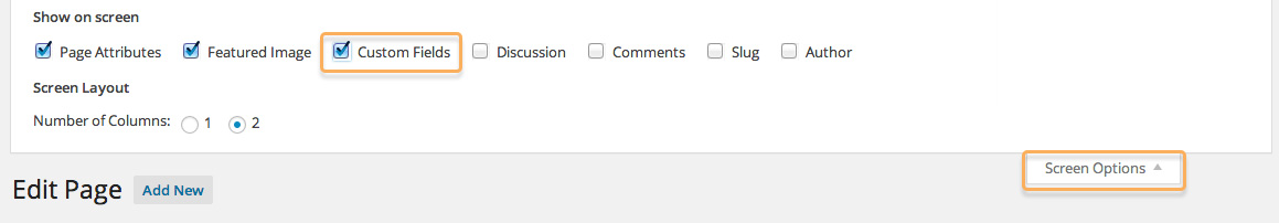 Enable Custom Fields