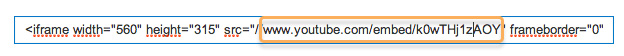 Youtube URL