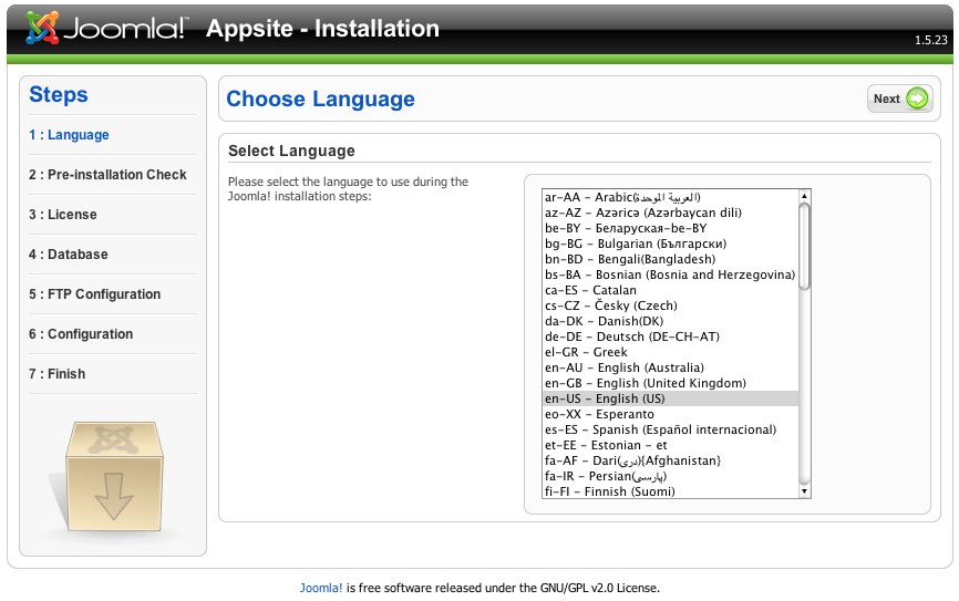 Joomla! Web Installer