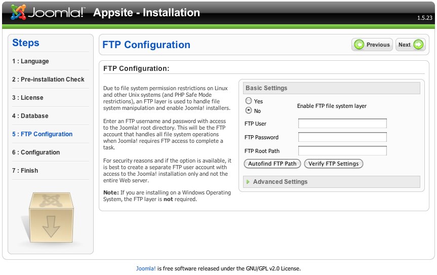 Joomla! Web Installer-4