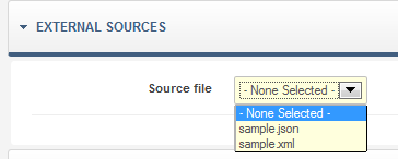 The use of external source into Joomla tabs