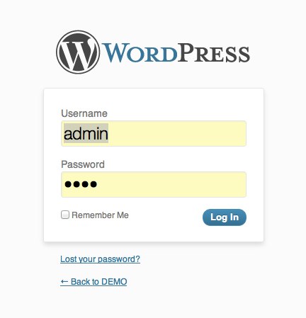 WordPress Admin Panel