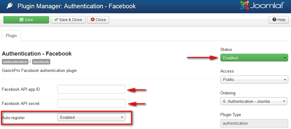 where to translate You must log in to continue fb message - JoomlArt