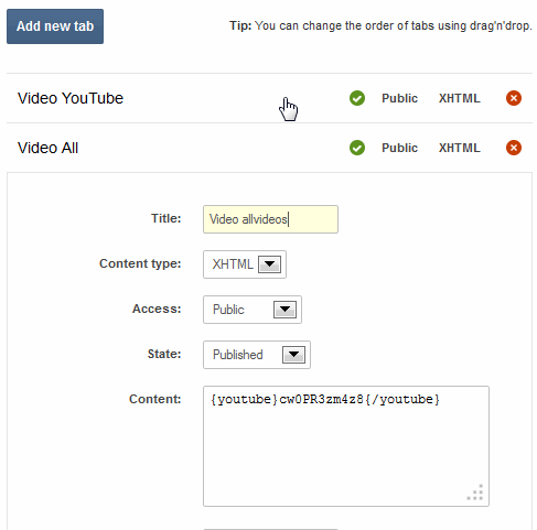 Video form YouTube but inserted using Allvideos plugin
