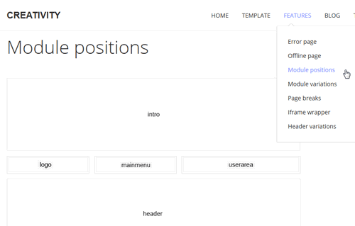 Module positions Guide