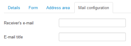 Mail configuration