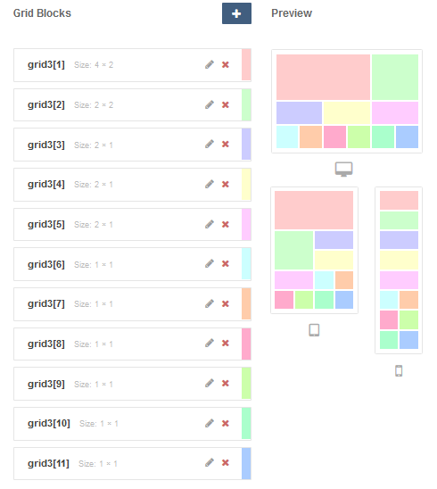 Grid GK5 - configuration II - setup