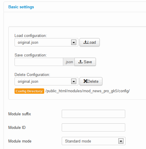 json joomla module