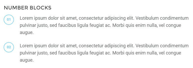 number blocks in the box theme advanced typography