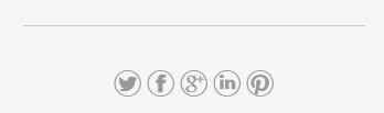template footer icons linking to social media profiles