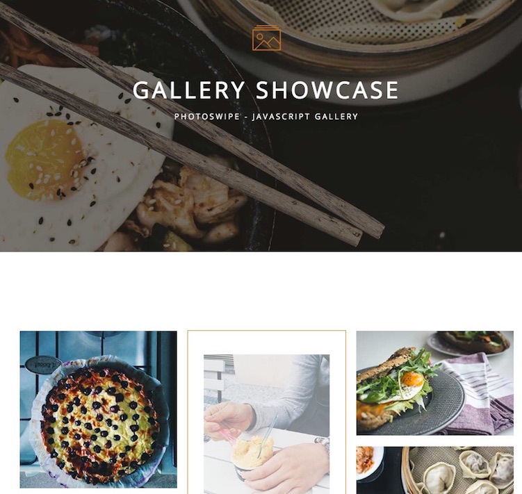 restaurant gallery page
