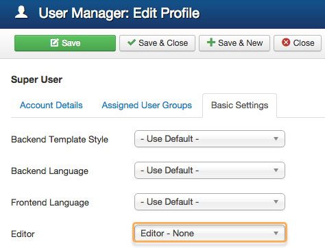 profile editor