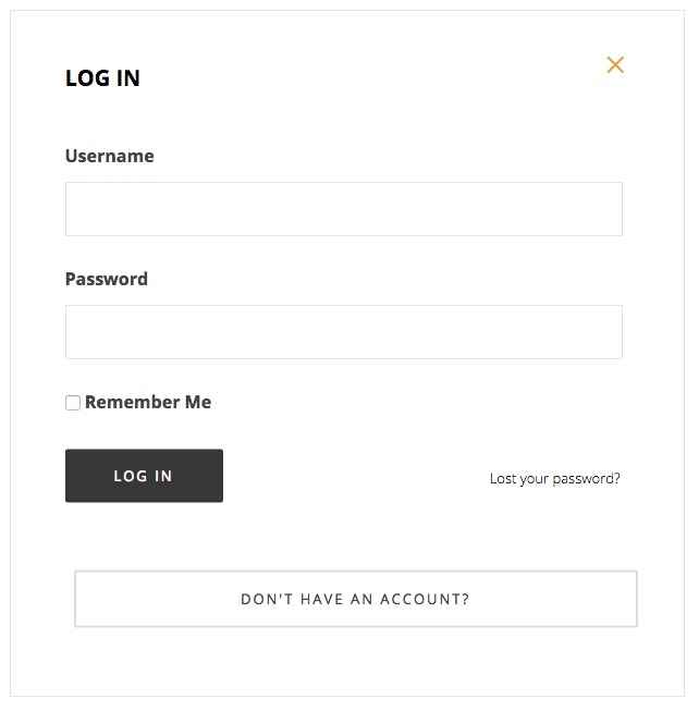 Login Popup