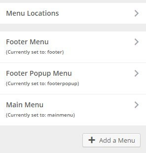 viewing menus in the wordpress customizer