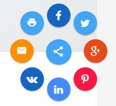 sharing posts on social media using the radial menu in TechNews