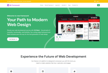 free joomla template framework