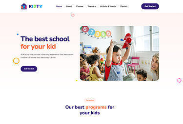 Joomla kindergarten template